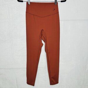 Gymshark Women's High-Waisted Elevate Leggings Rose Brown Sz M